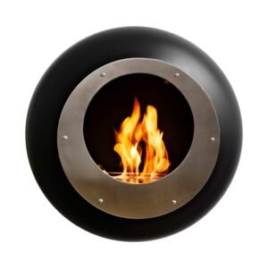 Cheminée murale ronde Cocoon Fires Vellum