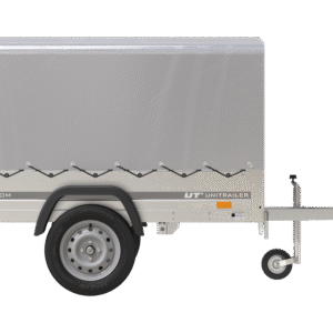 Top remorque GARDEN TRAILER 200 KIPP avec rehausses grillagées et roue jockey
