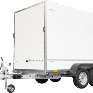 REMORQUE FOURGON DOUBLE ESSIEUX 300X148 UNITRAILER PACK 300/2 2000 KG